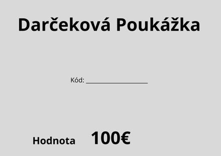 Darčeková Poukážka 100€